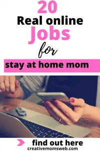 real online job for stay at home mom