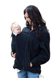baby wearing hoodie
