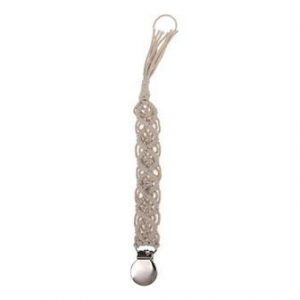 Crochet pacifier holder
