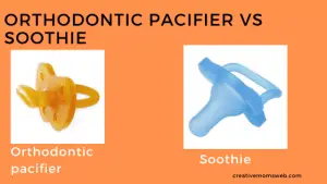 Orthodontic pacifier vs. soothie