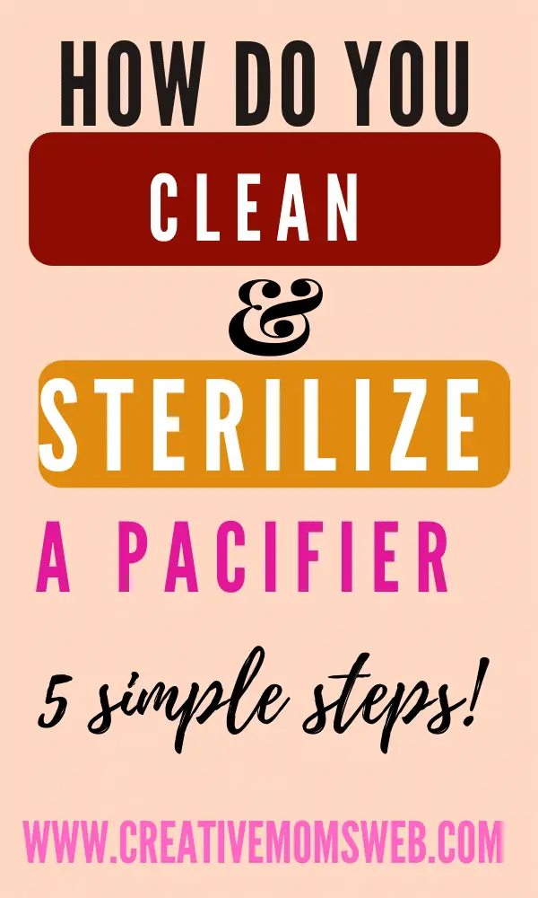 How to clean a pacifier