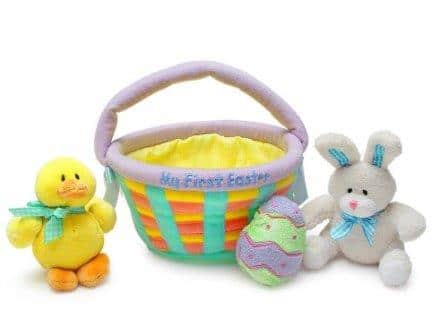 Genius baby toys Baby's My First Easter Basket Playset- Baby Gund