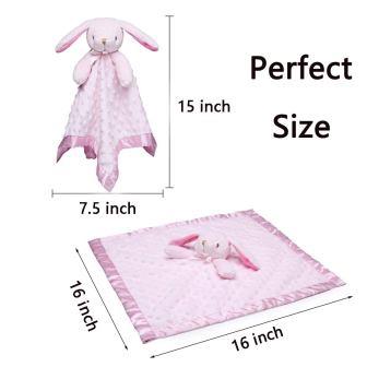 Pro Goleem Loveys for Babies Bunny Security Blanket