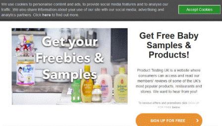 Product Testing - Baby Samples & Products (UK)