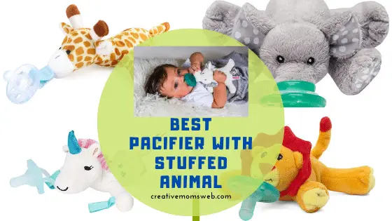 baby pacifier with stuffed animal