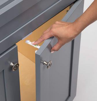 Baby proof bathroom cabinet and drawers