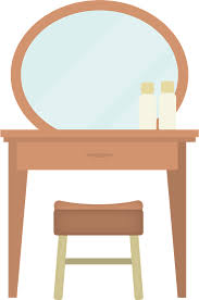Dressing table as a working desk