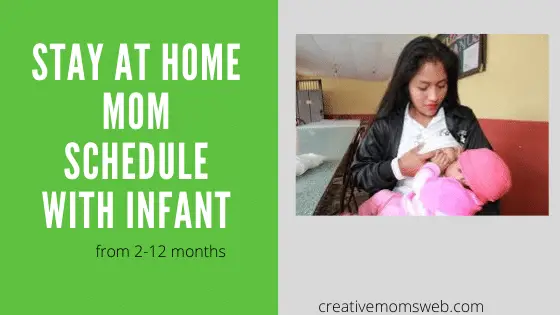 Stay-at-home mom schedule with an infant