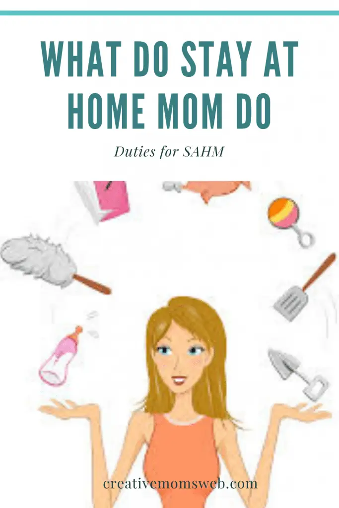What do stay at home moms do
