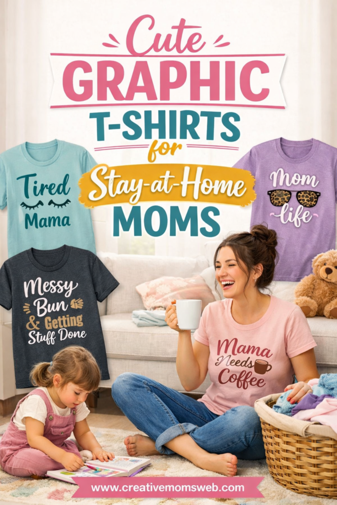 Cute Graphic T-Shirts for Stay-at-Home Moms (Fun Mom Life Outfit Ideas)