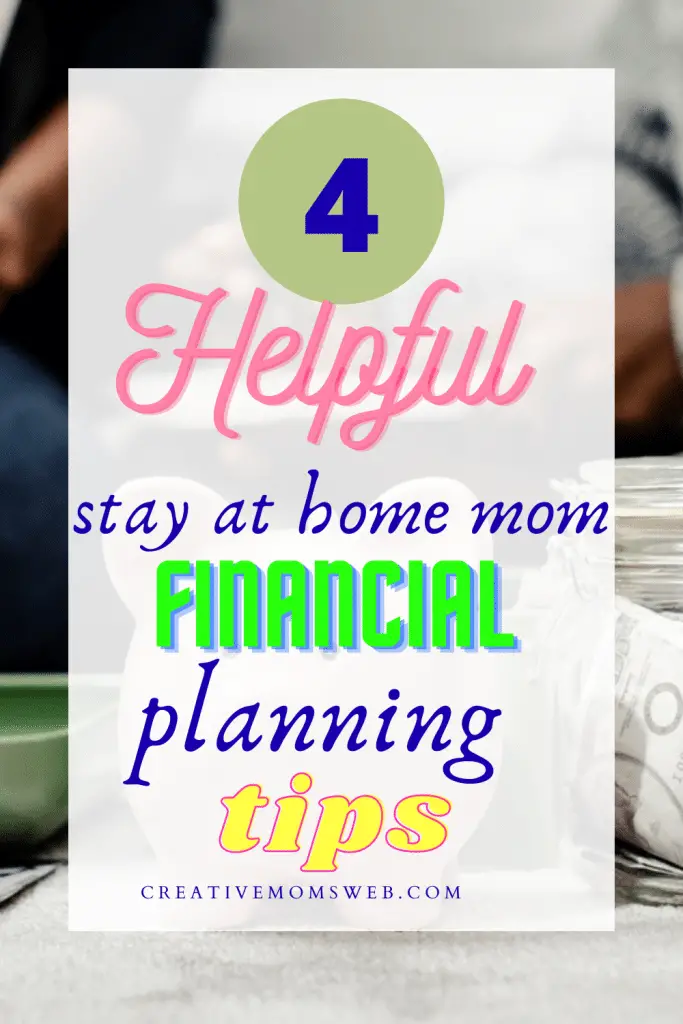 Stay at home mom financial planning