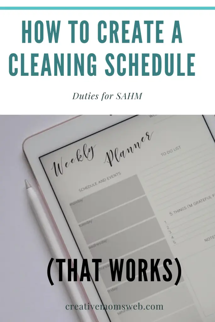 How to create a cleaning schedule
