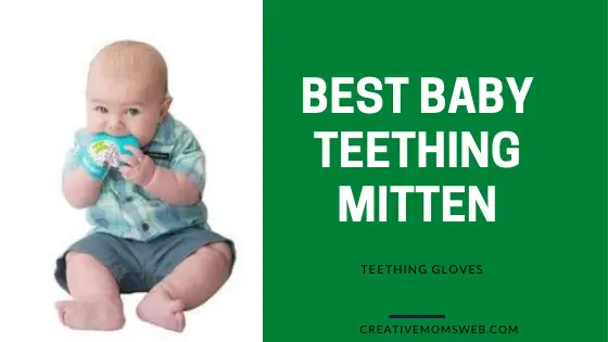 Baby teething mitten