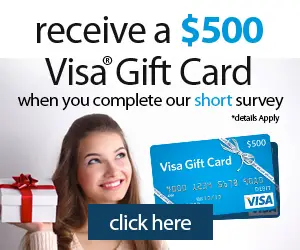 $500 Visa Gift card