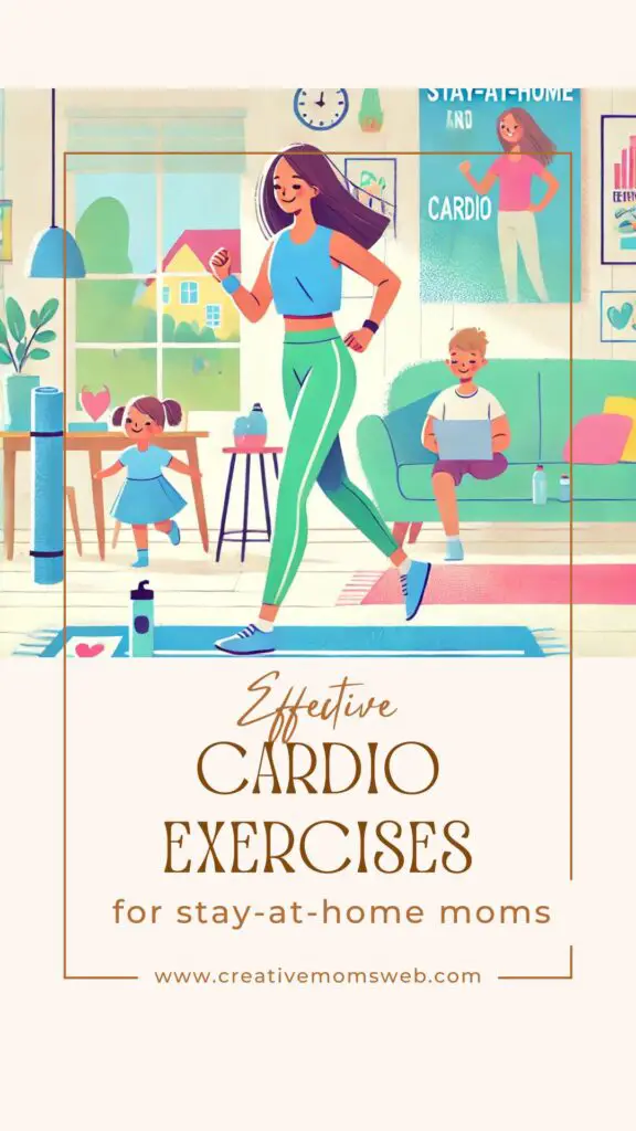 Successful cardio exercise for stay-at-home mom