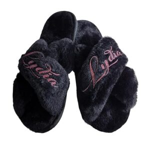 monogrammed slippers