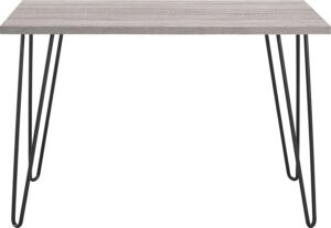 Ameriwood Home Owen Retro Desk with Metal Legs Weathered Oak
