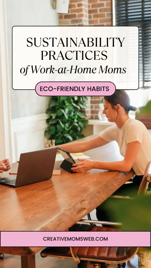 The sustainability practices of work-at-home moms