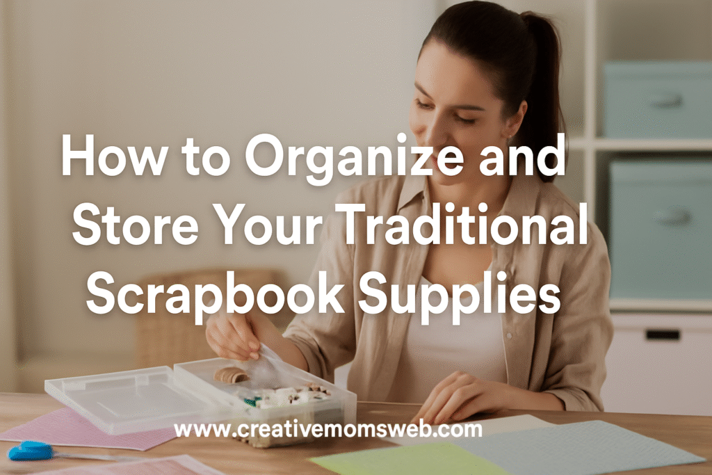 How to Organize and Store Your Traditional Scrapbook Supplies