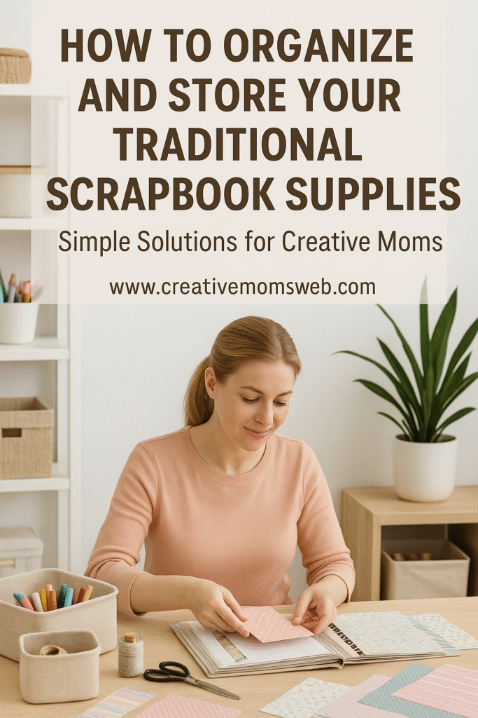 How to Organize and Store Your Traditional Scrapbook Supplies