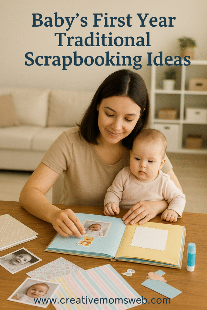 Baby’s First Year Traditional Scrapbooking Ideas
