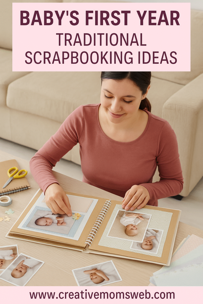 Baby’s First Year Traditional Scrapbooking Ideas