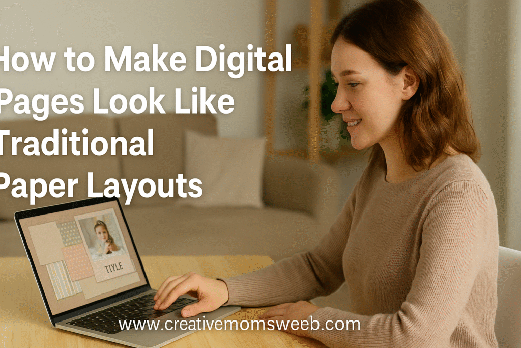 How to Make Digital Pages Look Like Traditional Paper Layouts