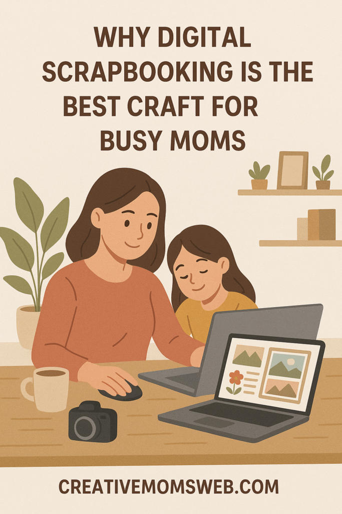 why digital scrapbooking is the perfect creative hobby for busy moms