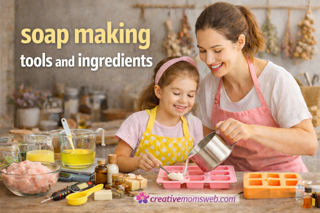 Soap Making Tools and Ingredients