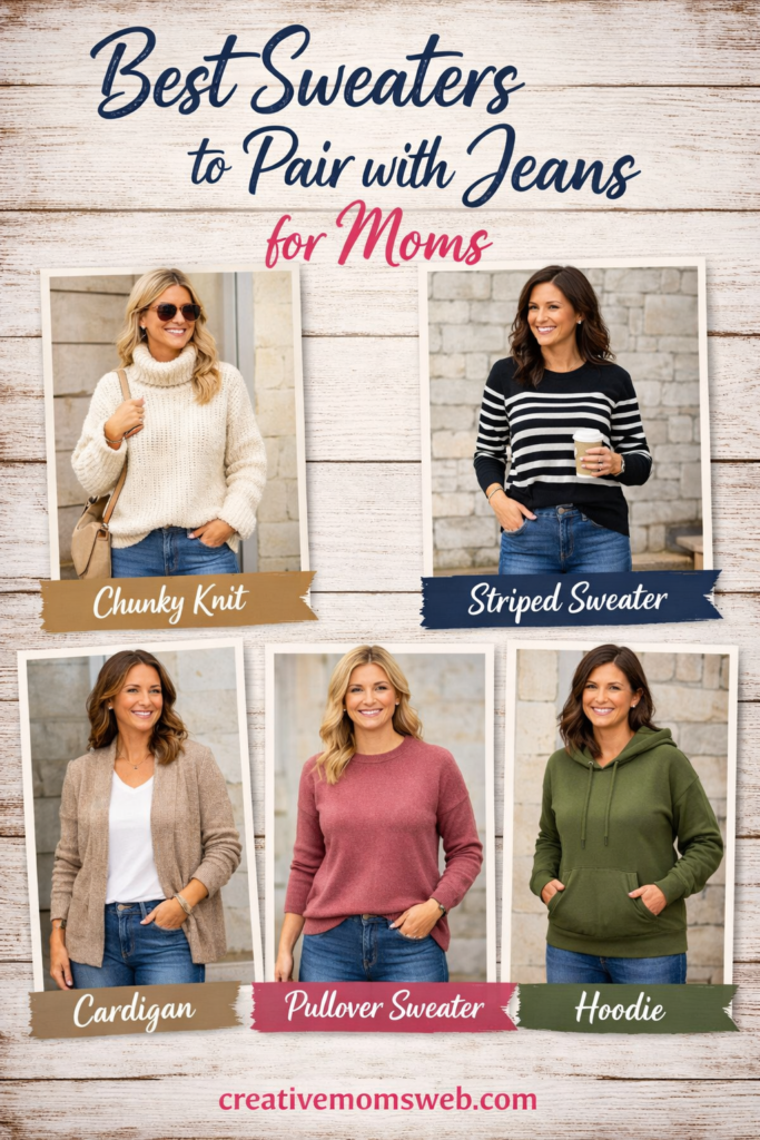 Cozy & Stylish Sweaters to Pair with Jeans for Moms