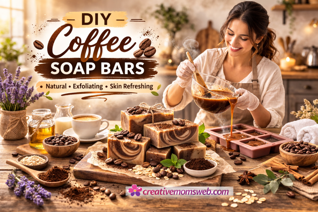 DIY Coffee Soap Bars 