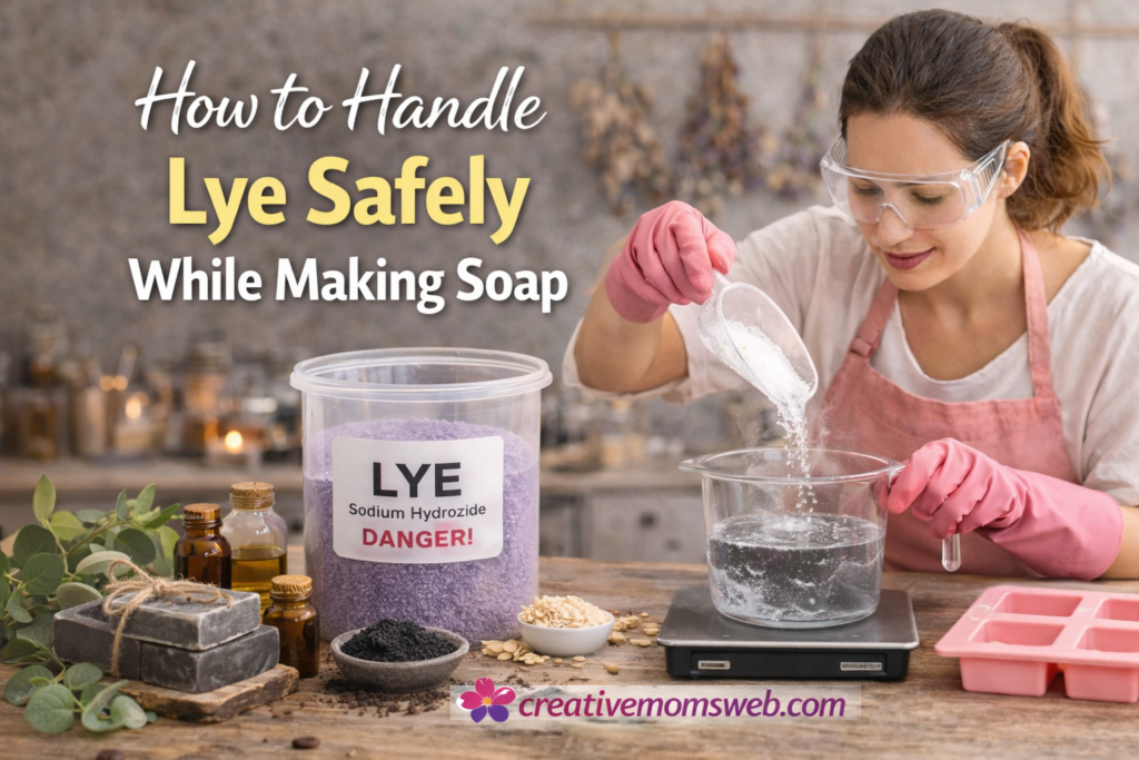 How to Handle Lye Safely While Making Soap