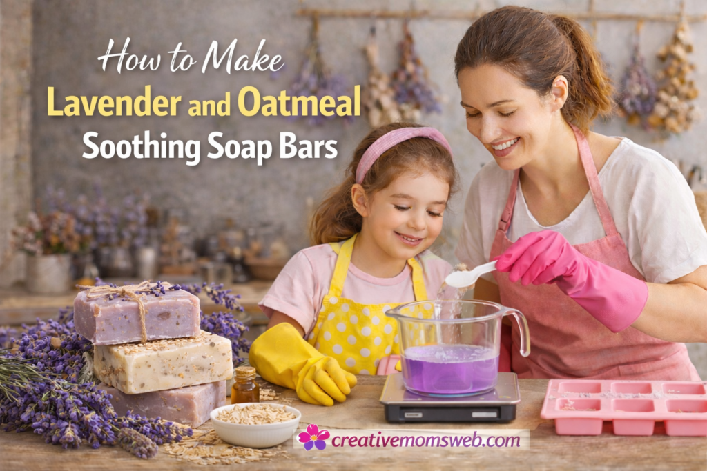 How to Make Lavender and Oatmeal Soothing Soap Bars